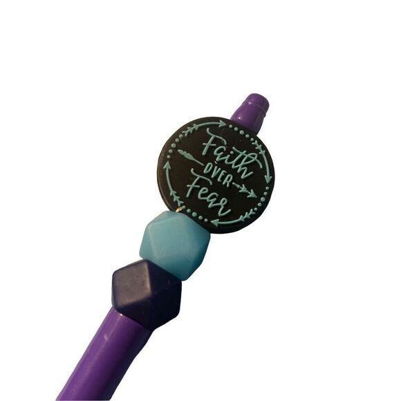 Faith over fear  beaded pen - Picture 2 of 2